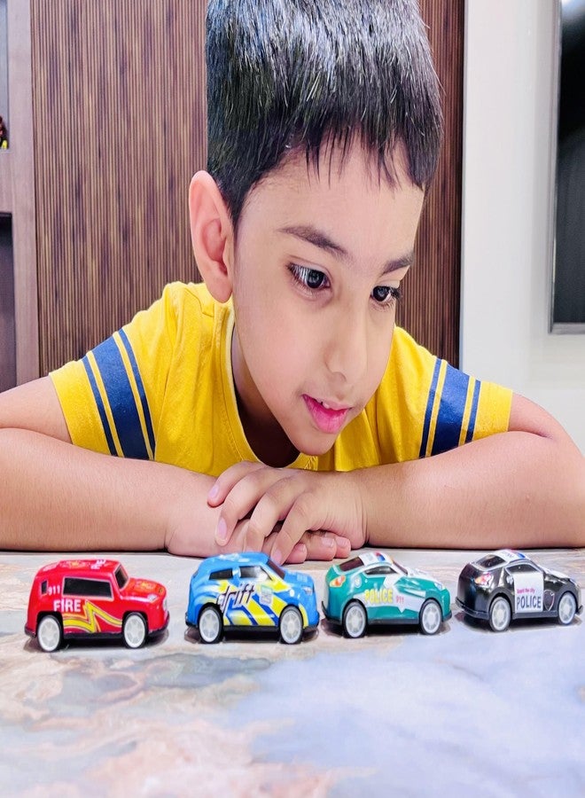 FUN FRY Pull Back Toys for Kids - Jumping Stunt Racing Cars, Mini Model Set for Boys 5-8, Die Cast Metal Toy (Mini Pull Back) - Image 1